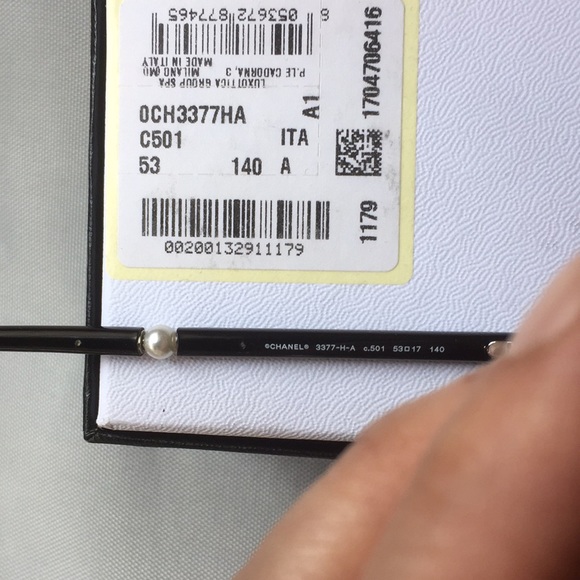 EUC Chanel Eyeglasses with Pearl Temples - Picture 7 of 8